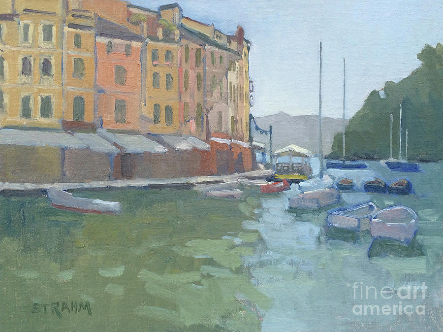 Portofino, Italy Painting by Paul Strahm