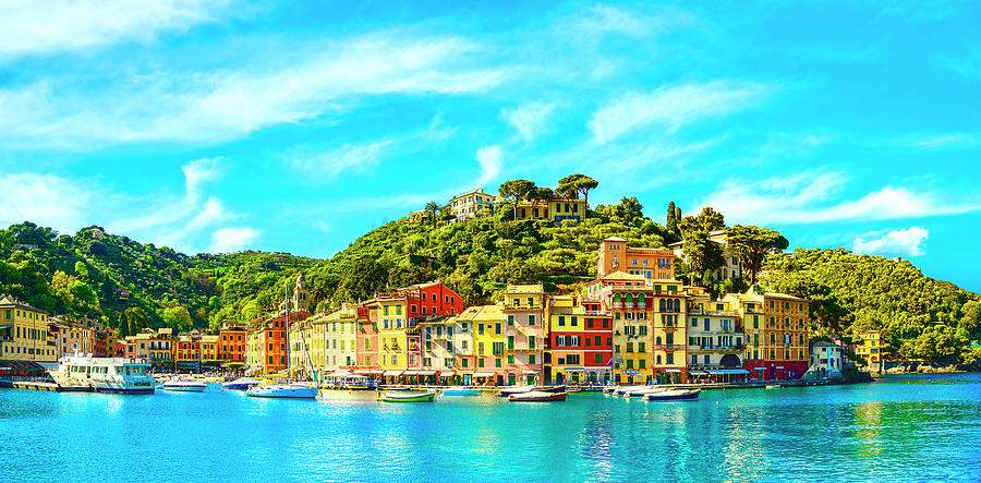 Portofino Village Panoramic View Photograph by Stefano Orazzini