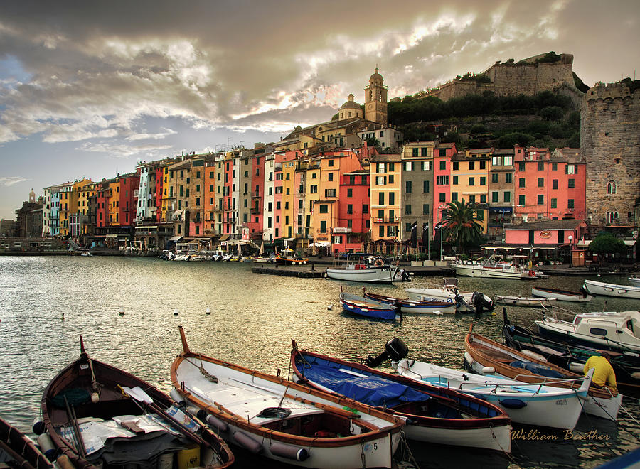 Portovenere Harbor Photograph by William Beuther