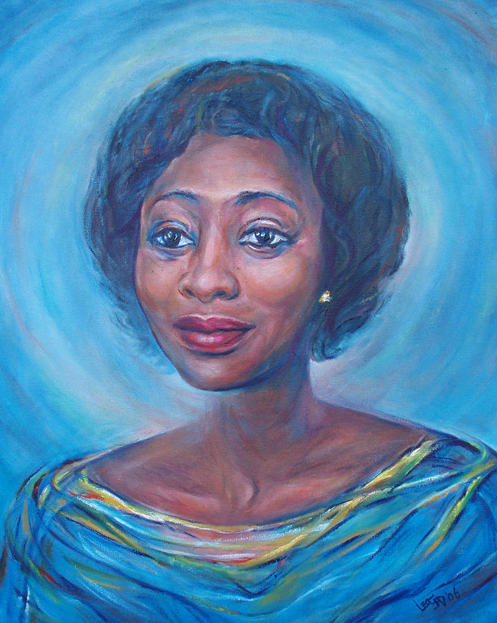 Portrait 6 Painting by Leonard Gadzekpo - Fine Art America