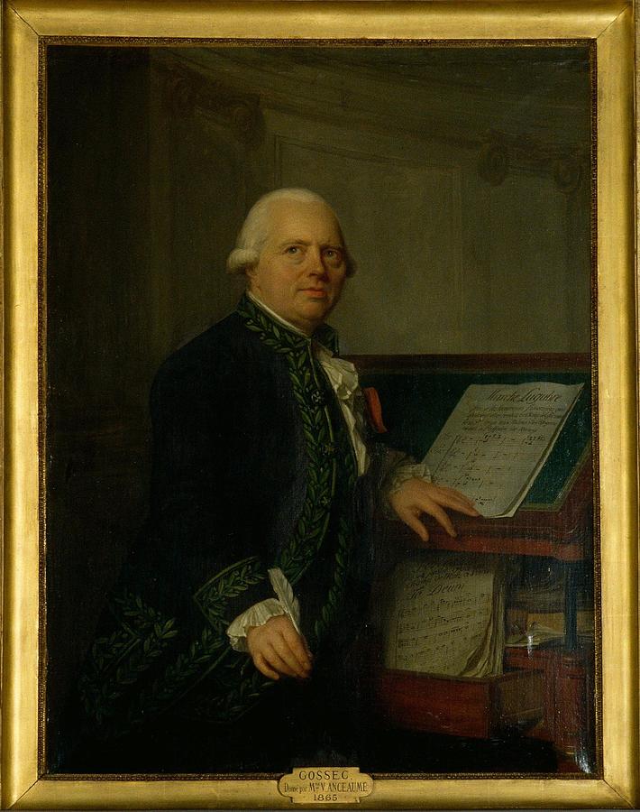 Portrait Painting - Portrait de Francois-Joseph Gossec by Antoine Vestier