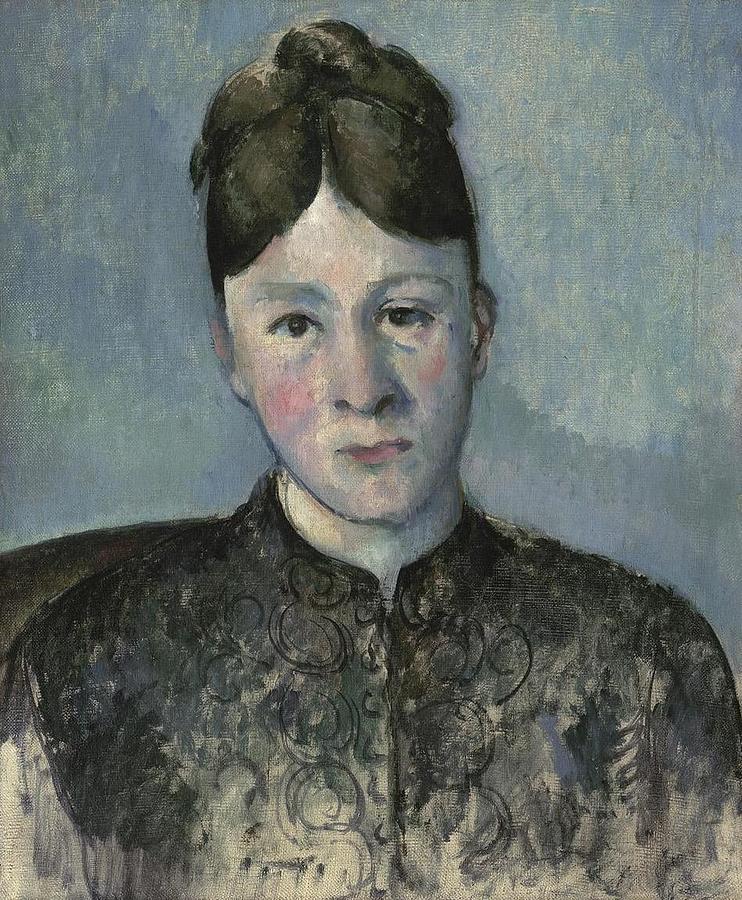 Portrait de madame Cezanne Portrait de Madame Cezanne Painting by ...