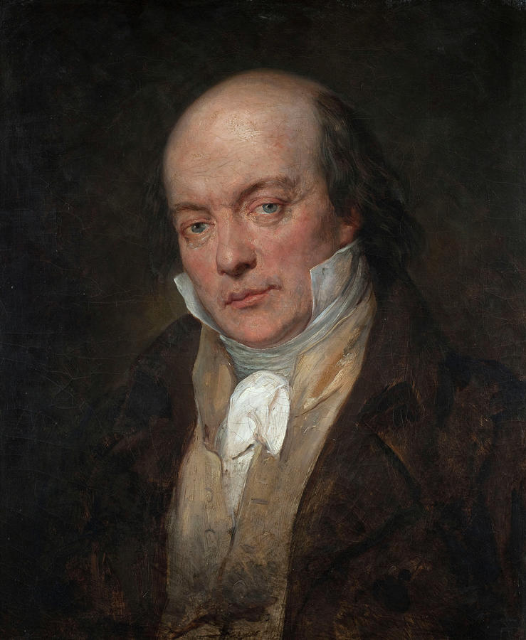 Portrait de Pierre-Jean de Beranger Painting by Ary Scheffer