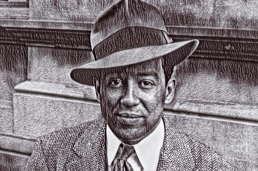 Portrait Drawing of Langston Hughes Drawing by Pd Pixels