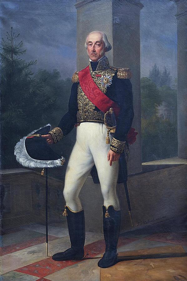 Portrait du Duc de Bourbon en Tenue de Lieutenant General Drawing by ...