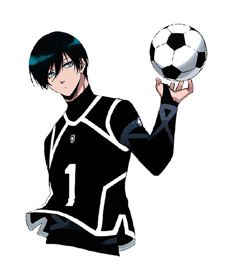 Portrait Itoshi Rin - Blue Lock Soccer Team Drawing by Wild Oaks - Pixels