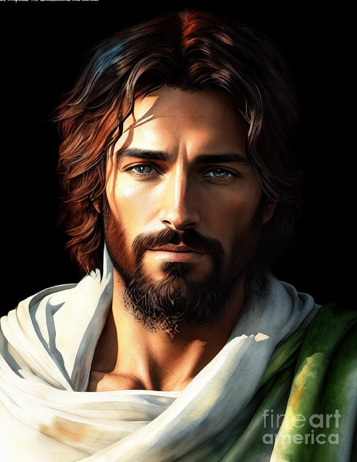 Portrait Jesus Christ Of Nazareth Digital Art By Frankie K Fine Art America