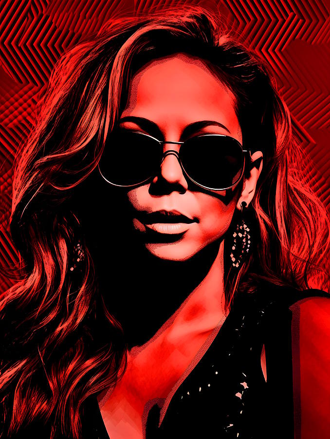 Portrait - Mariah Carey Digital Art by Artella Studio - Fine Art America