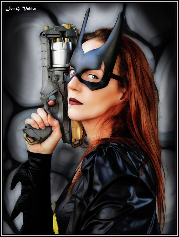 Portrait Of A Bat Woman Photograph by Jon Volden