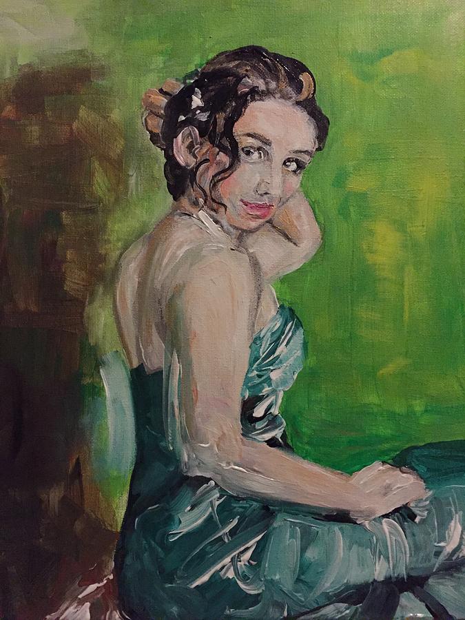 Portrait of a Beautiful Woman Painting by Danielle Rosaria