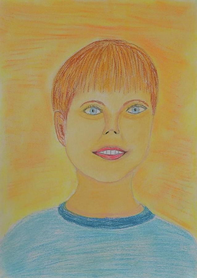Portrait of a boy 2 Pastel by Magdalena Frohnsdorff