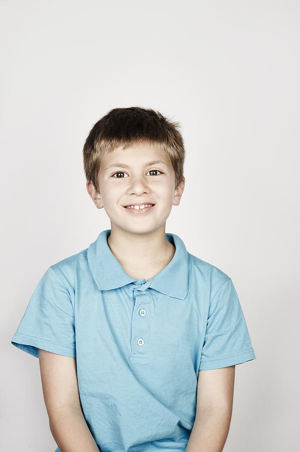 Portrait of a boy smiling Photograph by Flashpop