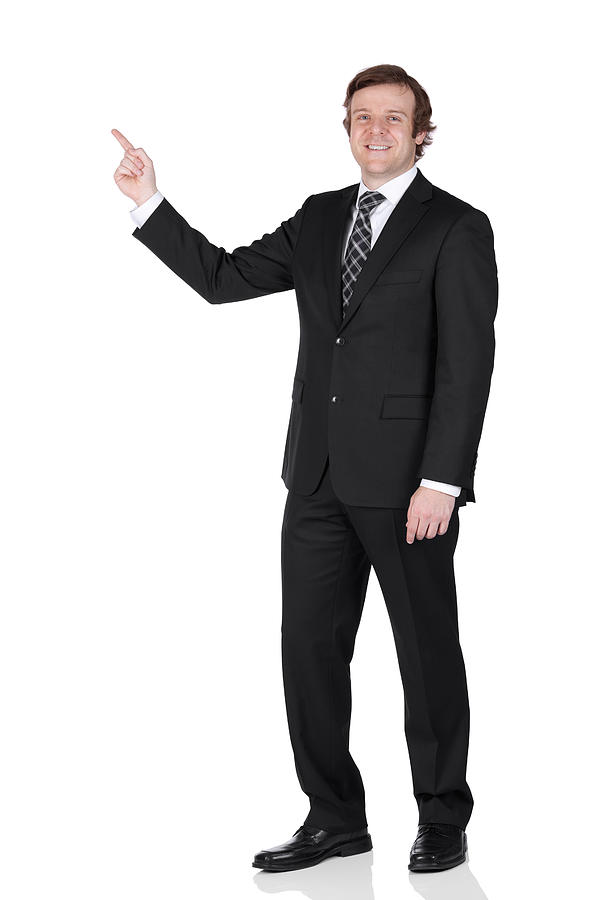Portrait of a businessman pointing Photograph by 4x6