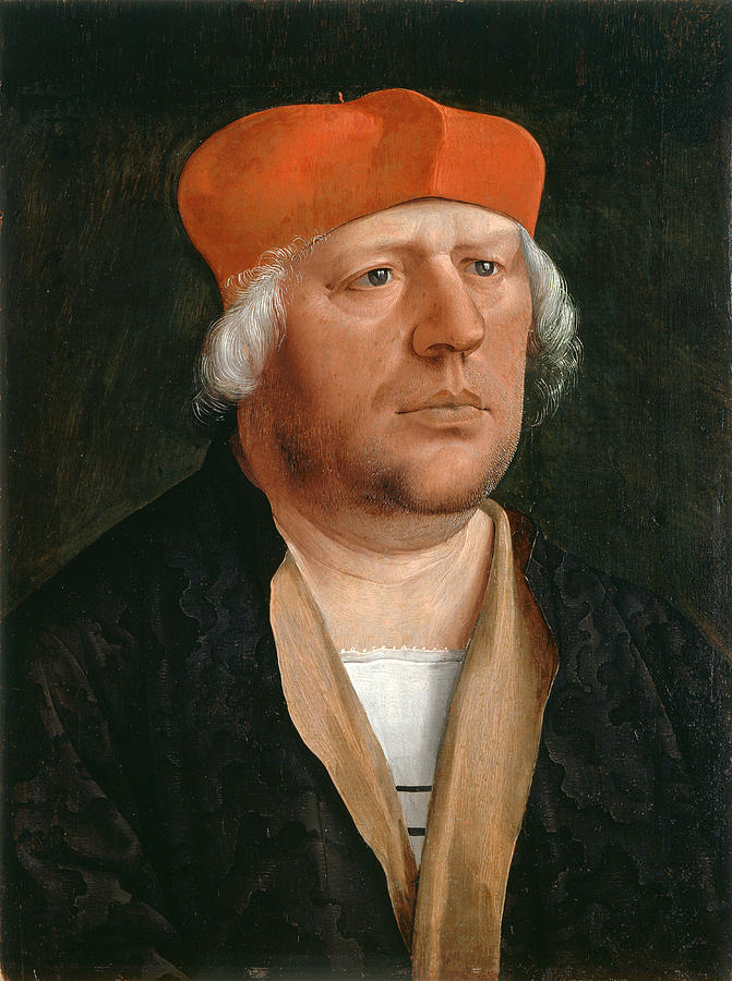 Portrait of a Canon, probably Canon Johann Rieper Painting by Marx Reichlich