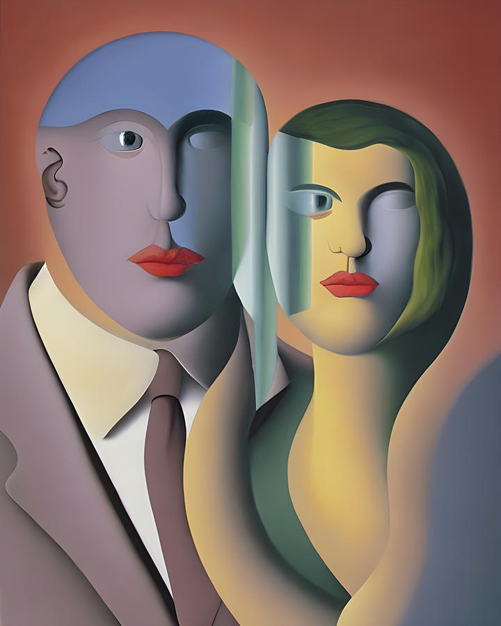 Portrait of A Couple Painting by Bob Orsillo