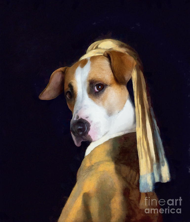 Portrait of a dog ... differently  Digital Art by Jerzy Czyz