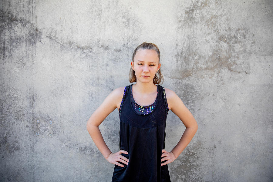 Portrait of a female, teenage martial arts fighter Photograph by Belinda  Howell