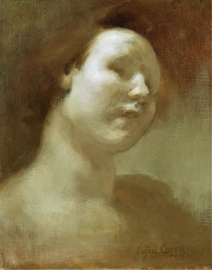 Portrait of a Girl - Digital Remastered Edition Painting by Eugene Carriere