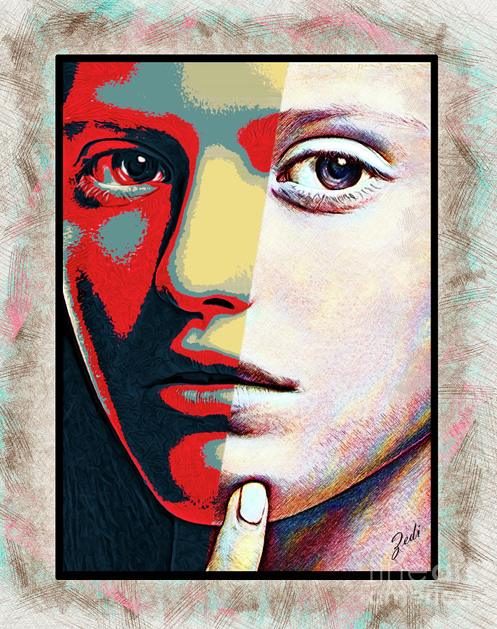  Portrait Of A Girl Digital Art by - Zedi -
