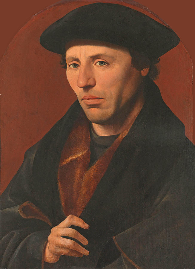 Portrait of a Haarlem Citizen Painting by Jan van Scorel