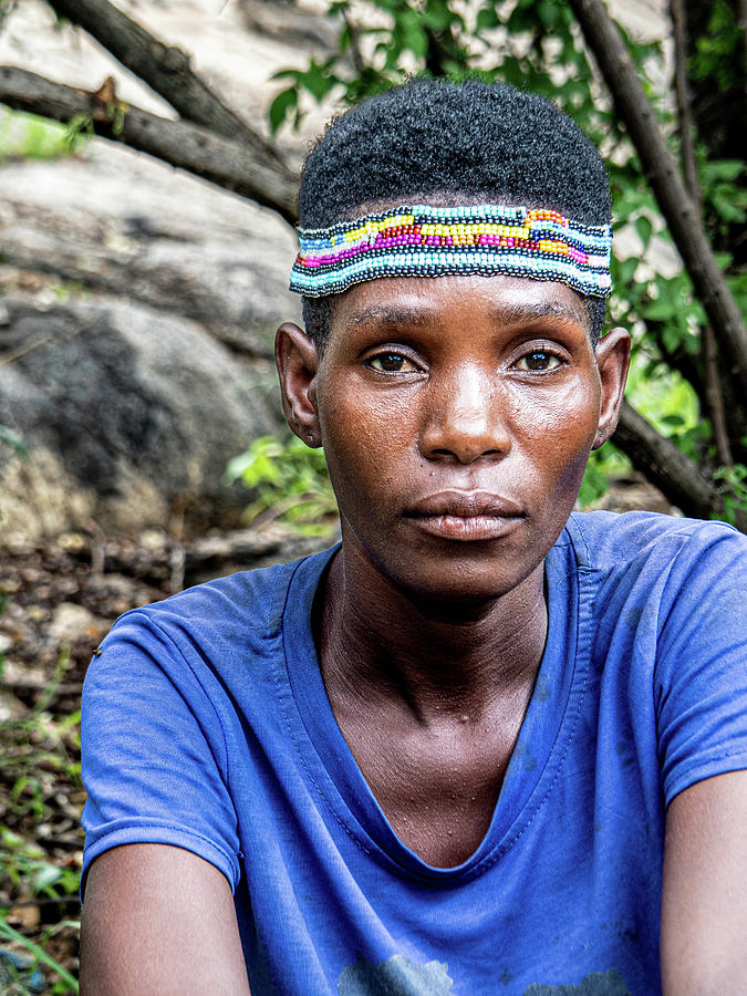 Portrait of a Hadza Woman Photograph by Leslie Struxness