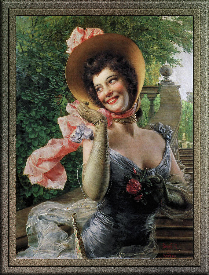 Portrait of a Lady by Gaetano Bellei Painting by Xzendor7 | Fine Art ...