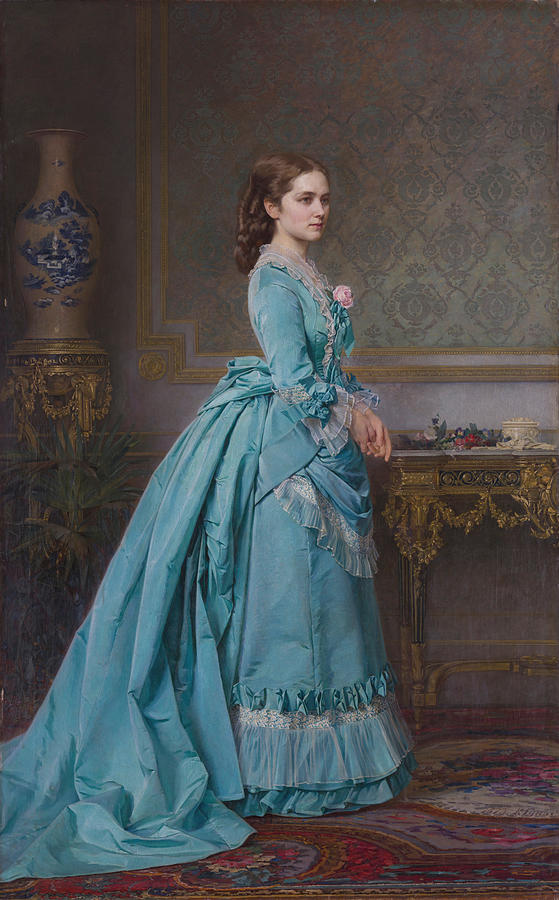 Portrait of a Lady in Blue This work depicts Varvara Grigorievna ...