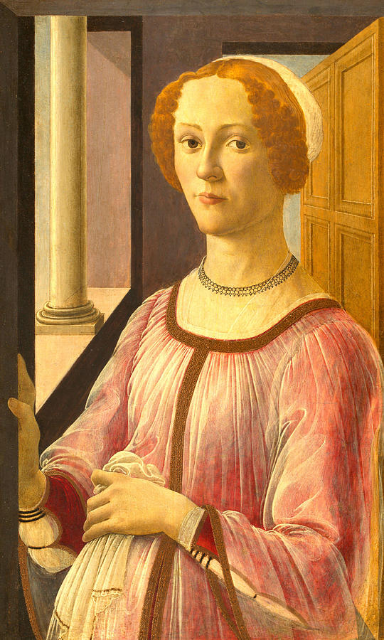 Sandro Botticelli Painting - Portrait of a Lady known as Smeralda Bandinelli  by Sandro Botticelli
