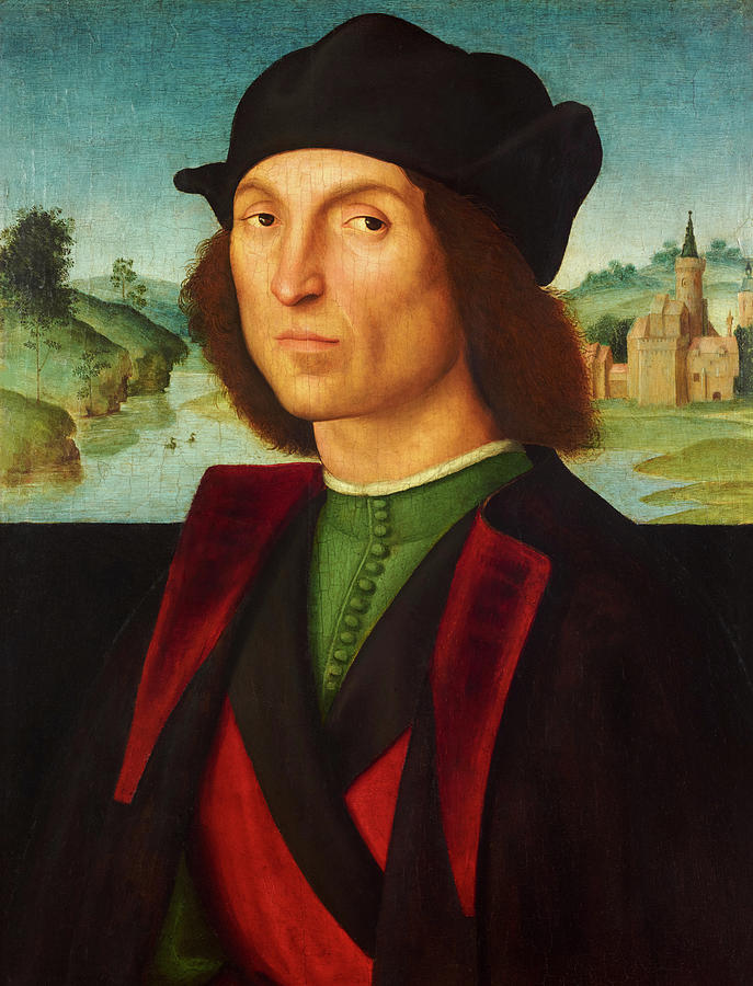 Portrait of a Man, 1500-1502 Painting by Raphael - Fine Art America