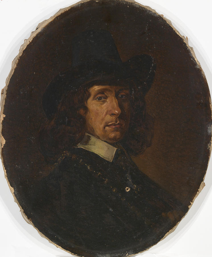 Hat Painting - Portrait of a Man by Dutch