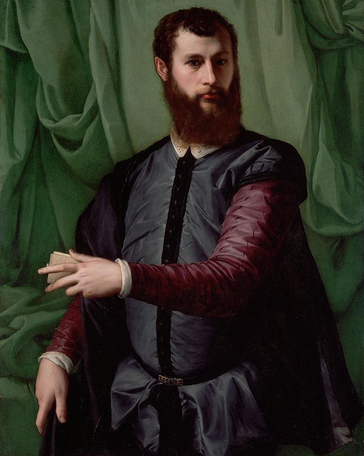 Portrait of a Man #3 Painting by Francesco Salviati