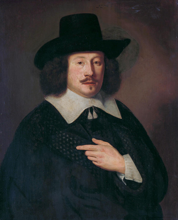 Portrait of a Man Painting by Pieter Dubordieu