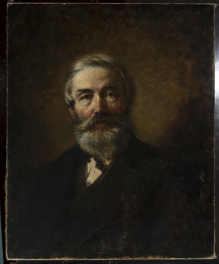 Portrait of a man Painting by Wilhelm Leopolski - Fine Art America