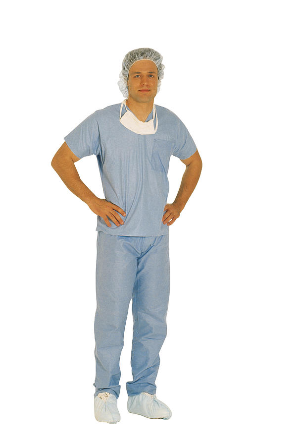 Portrait of a medical professional in scrubs Photograph by Comstock