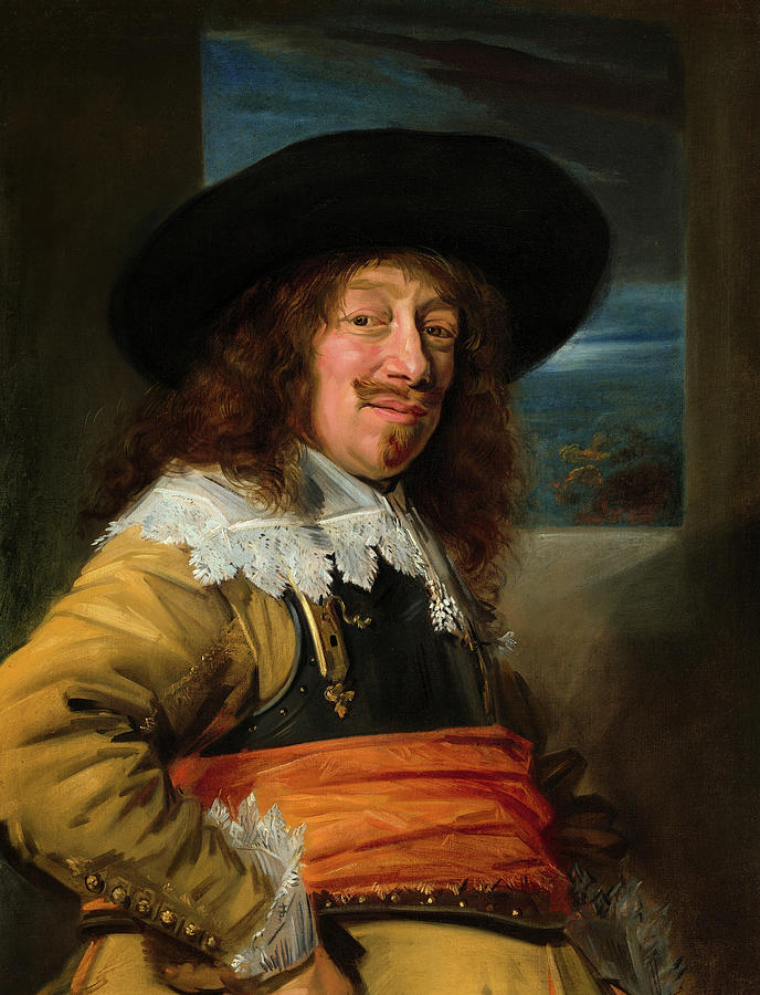 Portrait of a Member of the Haarlem Civic Guard, 1636-1638 Painting by ...