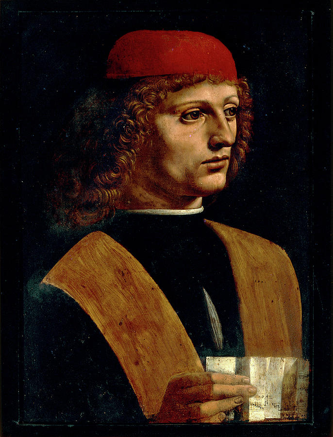 Portrait of a Musician 1490 Painting by Leonardo da Vinci