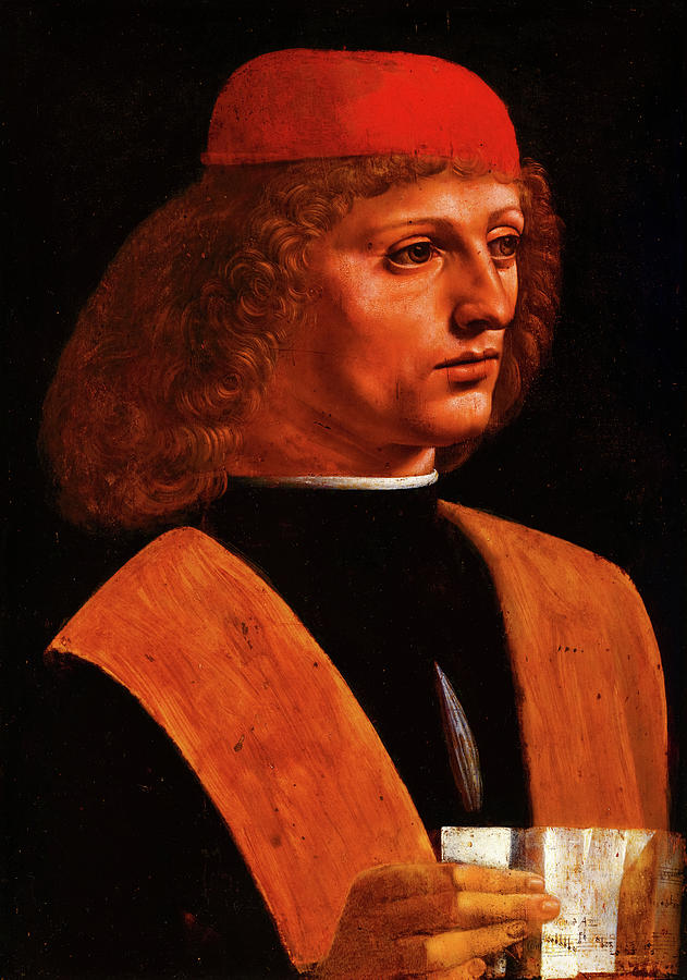 Portrait of a Musician, Ritratto di Musico Painting by Leonardo da ...