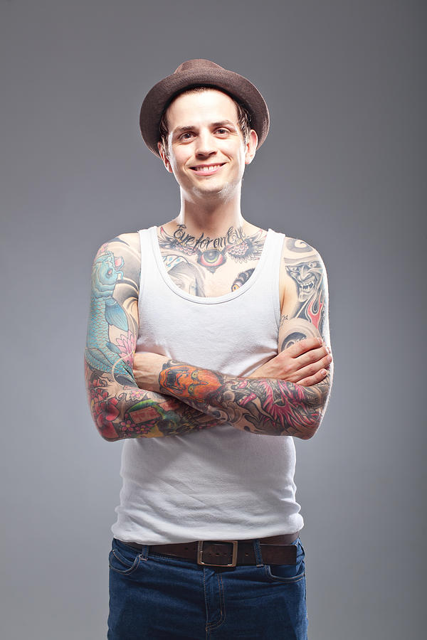 Portrait of a tattooed man Photograph by Alvarez