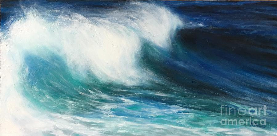 Portrait of a Wave Painting by Rose Mary Gates