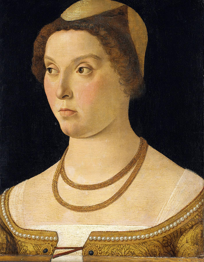 Portrait Of A Woman Painting - Portrait of a Woman by Circle of Giovanni Bellini