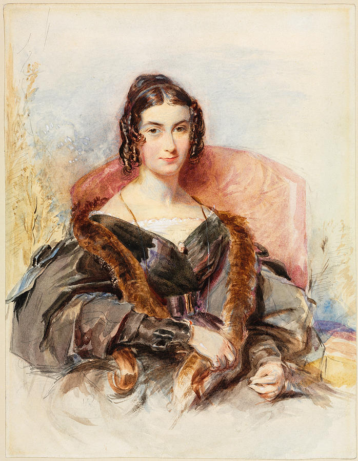 Portrait of a Woman Drawing by George Richmond