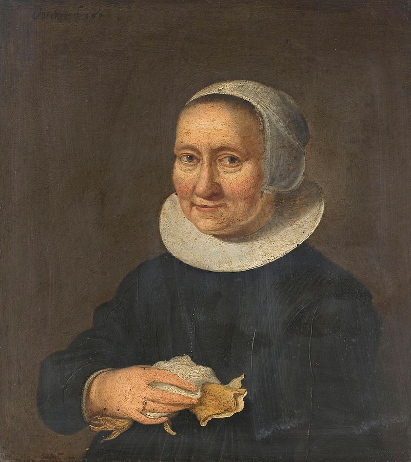 Portrait of a Woman Painting by Herman Doncker