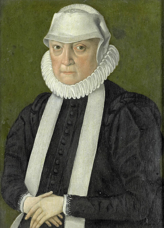 Portrait of a Woman, probably Anna Jagellonia, Queen of Poland Painting by Anonymous