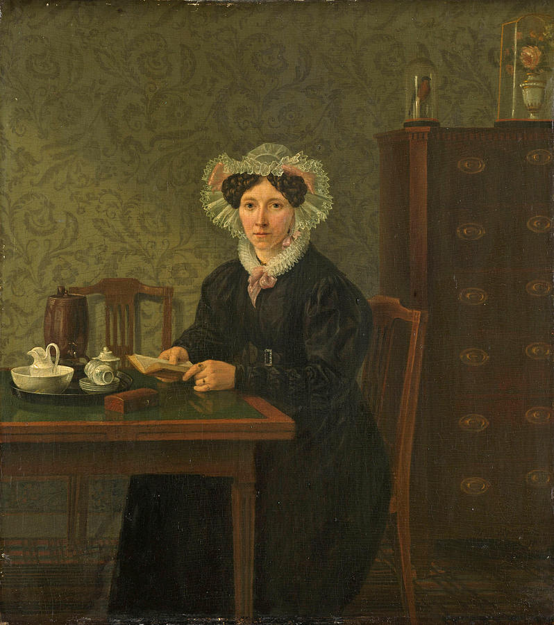 Portrait of a Woman Painting by Willem Uppink
