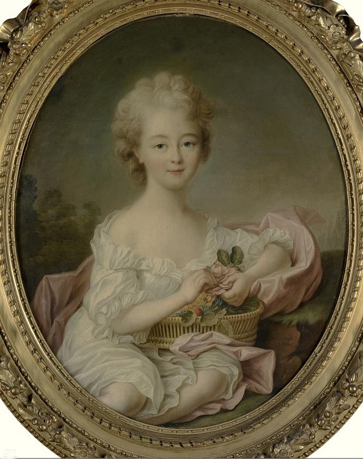 Portrait of a young girl said to be Marie Louise Therese of Savoy ...