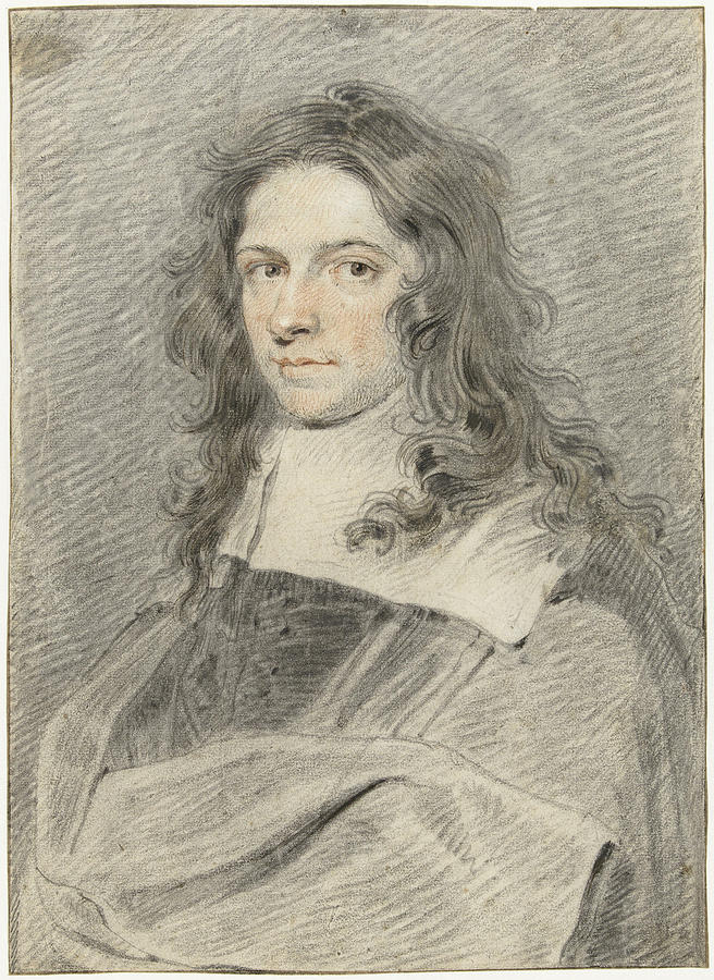 Portrait of a Young Magistrate  Drawing by Jan Cossiers