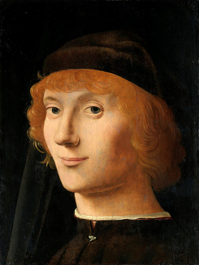 Portrait of a Young Man 2 Painting by Antonello da Messina