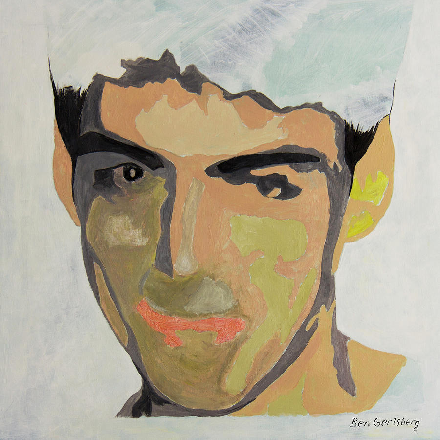 Portrait of a Young Man Painting by Ben and Raisa Gertsberg
