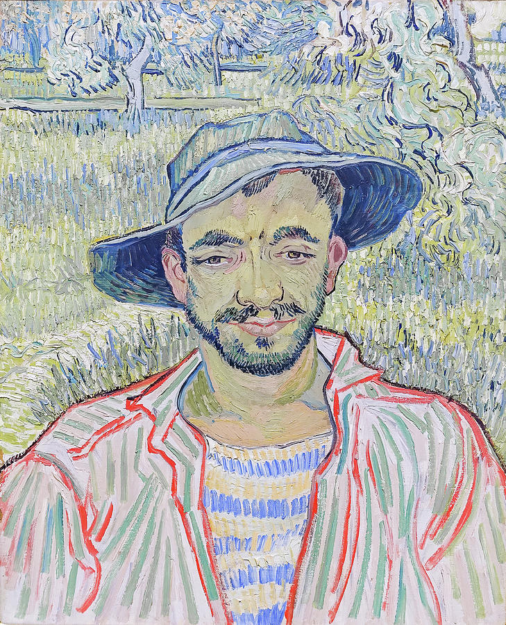 Portrait of a Young Peasant Painting by Eric Glaser