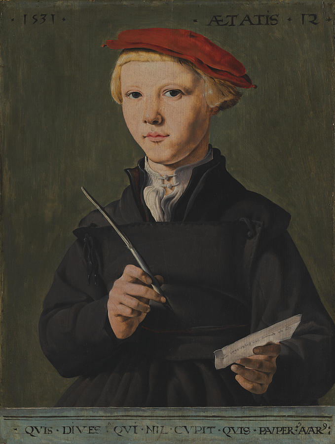 Portrait of a Young Scholar Painting by Jan van Scorel - Fine Art America